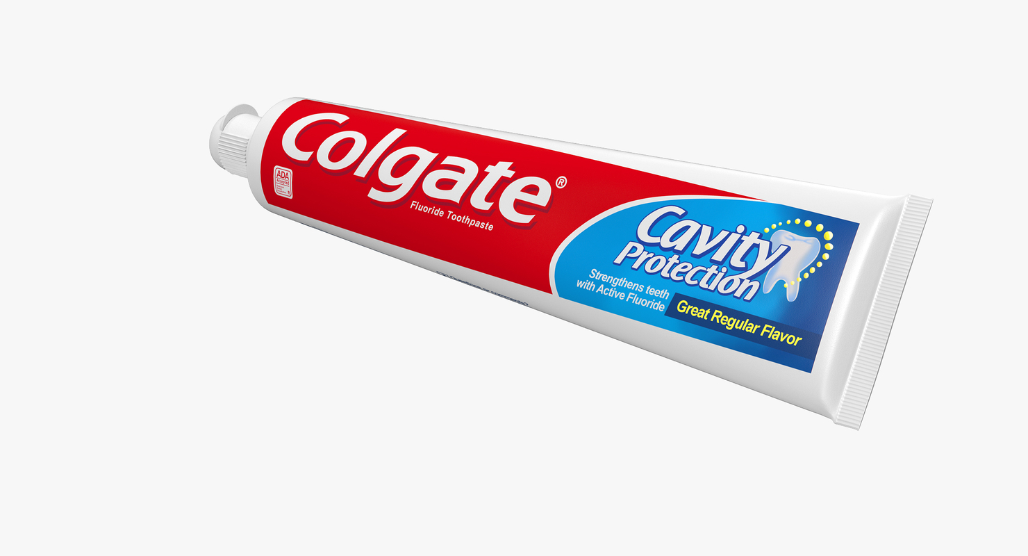 3D tube colgate toothpaste tooth TurboSquid 1344143