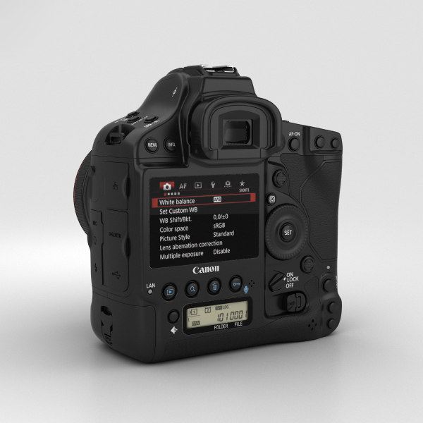 Canon Eos 1d X 3d Model Turbosquid