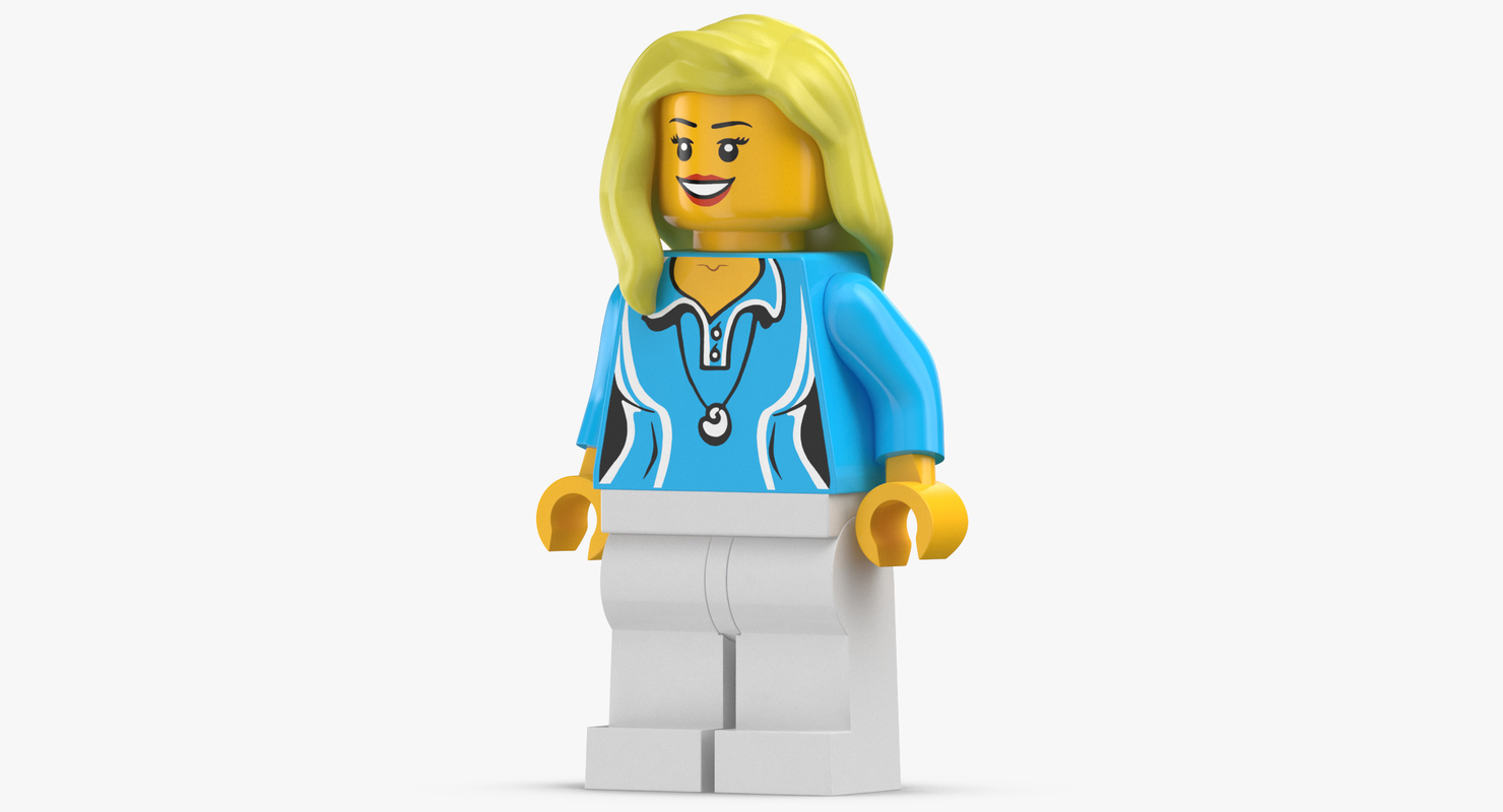 3D lego woman 02 - TurboSquid 1344348