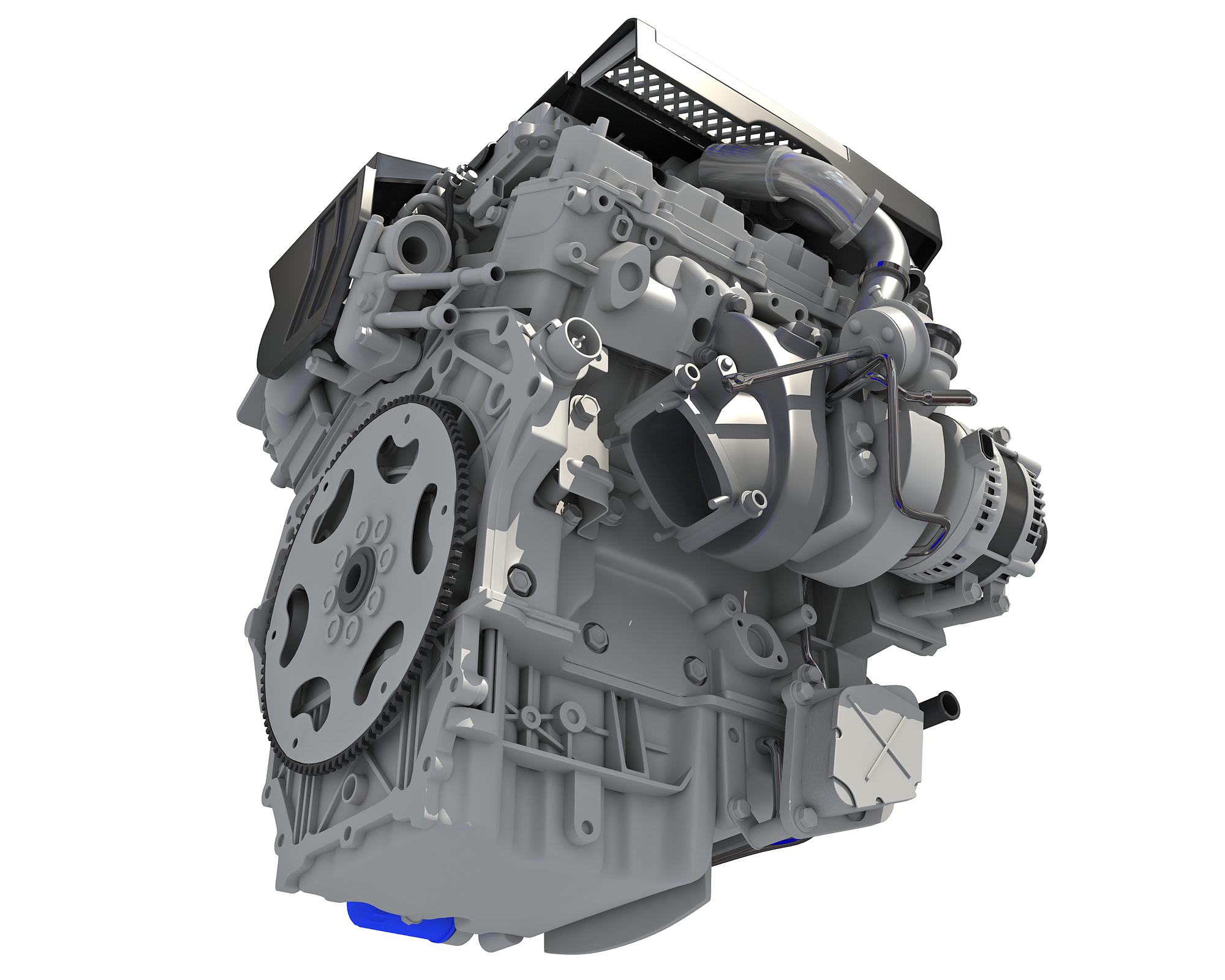 3D model v6 engine - TurboSquid 1344386