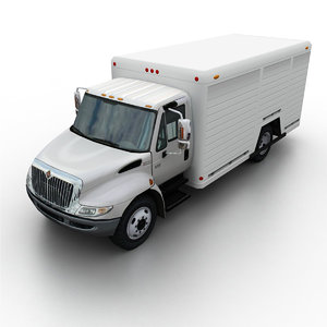 3d model international durastar beverage delivery truck