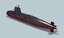 type 093 chinese submarine 3D model