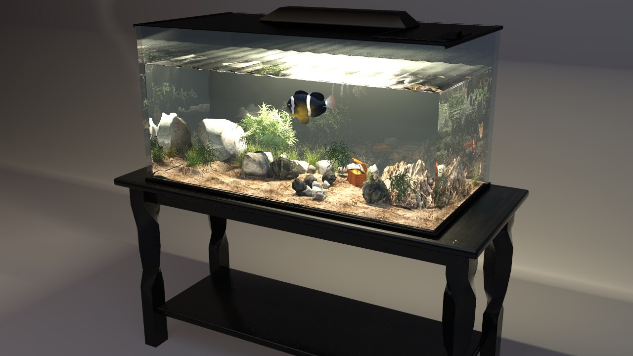 3D home fish aquarium  TurboSquid 1344636