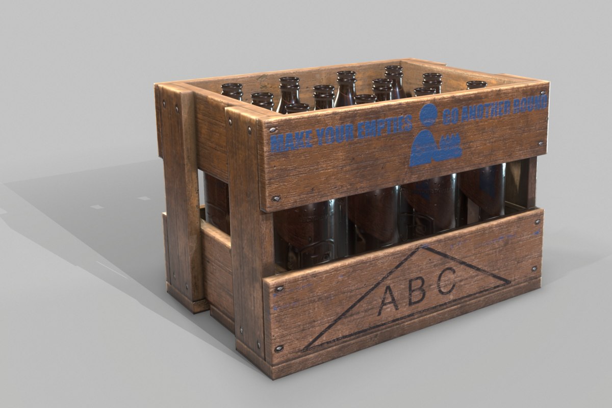3D model beer crate TurboSquid 1344669