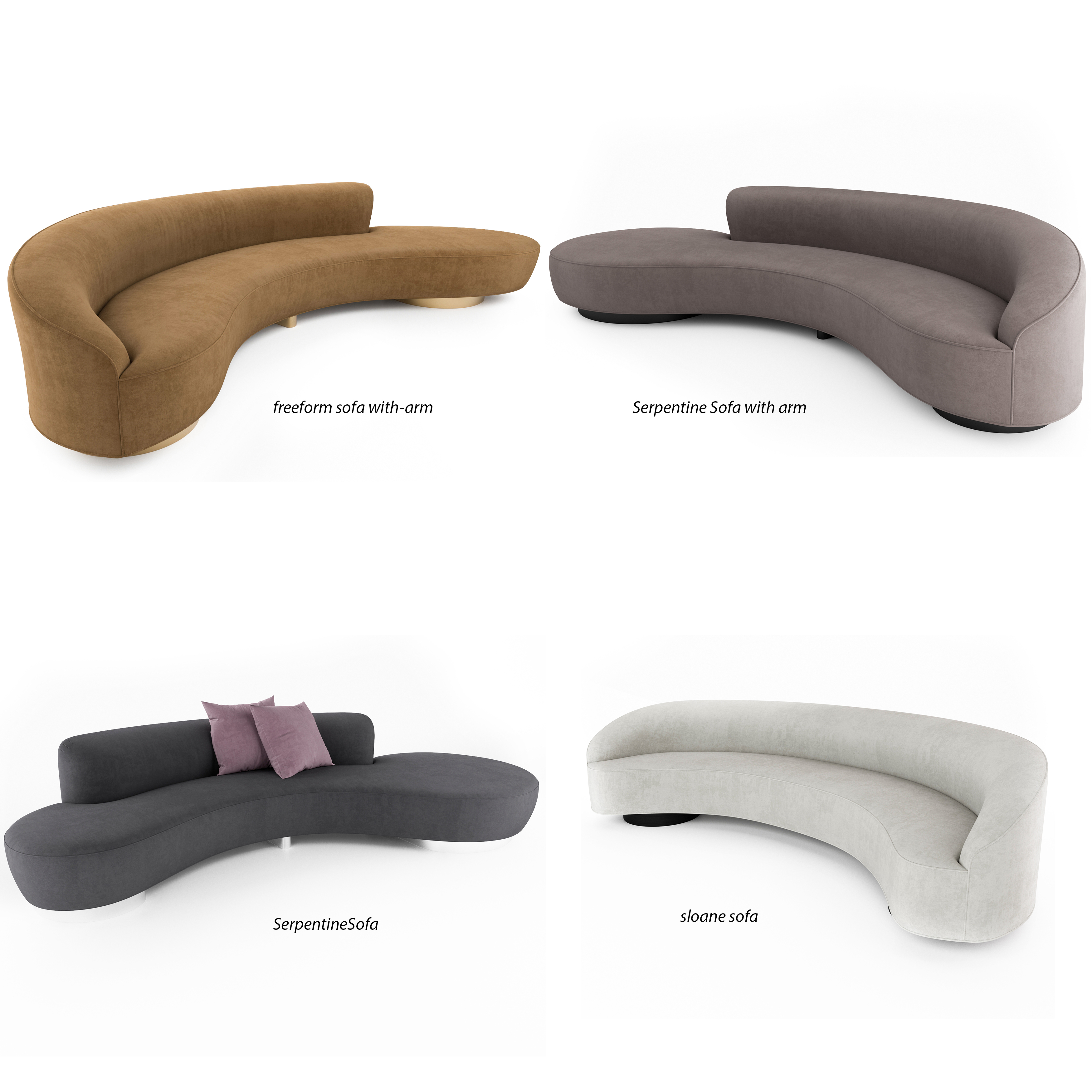 Freeform Curved Sofa Vladimir Kagan Turbosquid 1342399 Freeform Curved Sofa Vladimir Kagan