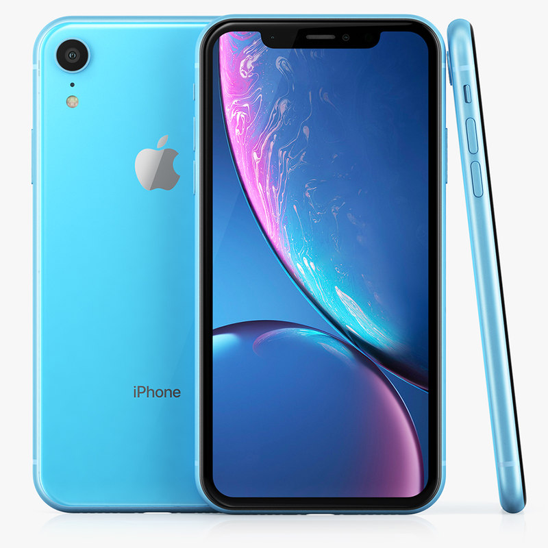 Apple iphone xr blue 3D model - TurboSquid 1342234