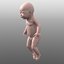 3D model baby human character