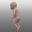 3D model baby human character