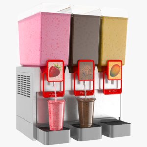 3D model milk shake drink dispenser