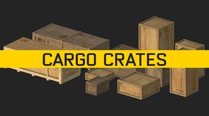 cargo crates 3D