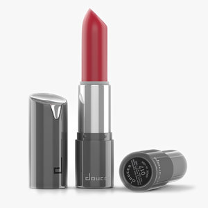 3D lipstick modeled