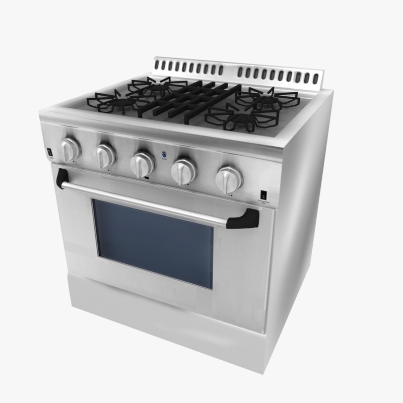 3D basic stove model - TurboSquid 1345580