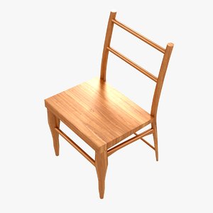 wooden country chair wood model