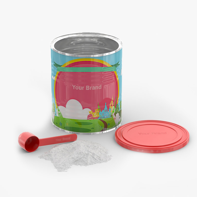 Powdered milk 3D model TurboSquid 1345022