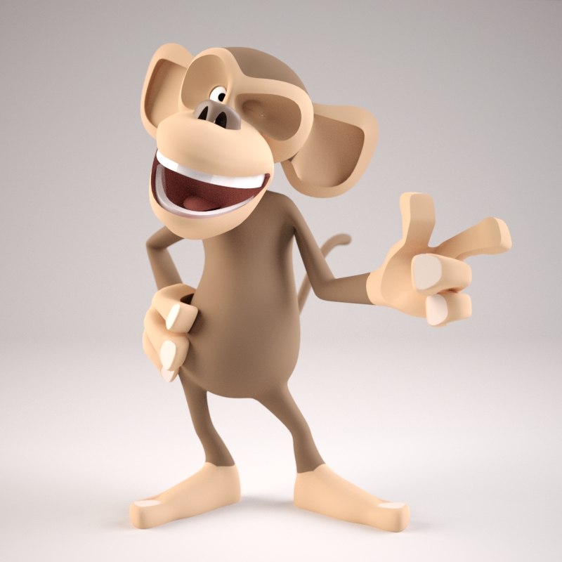 Monkey 3D Model Blender