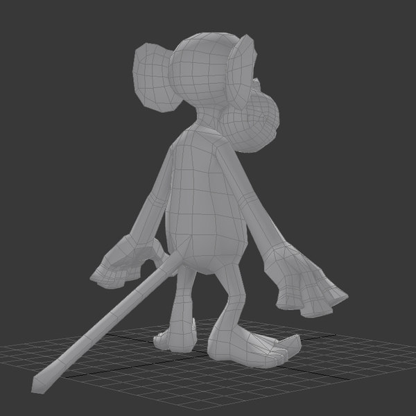 3D cartoon monkey character rigged model - TurboSquid 1345034