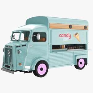 3D food truck model