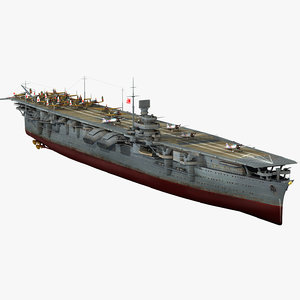 3D japanese aircraft carrier shokaku model