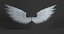 realistic angel wings rigged 3D