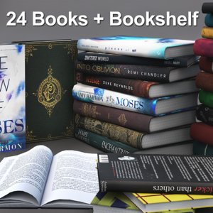 set books bookshelf model