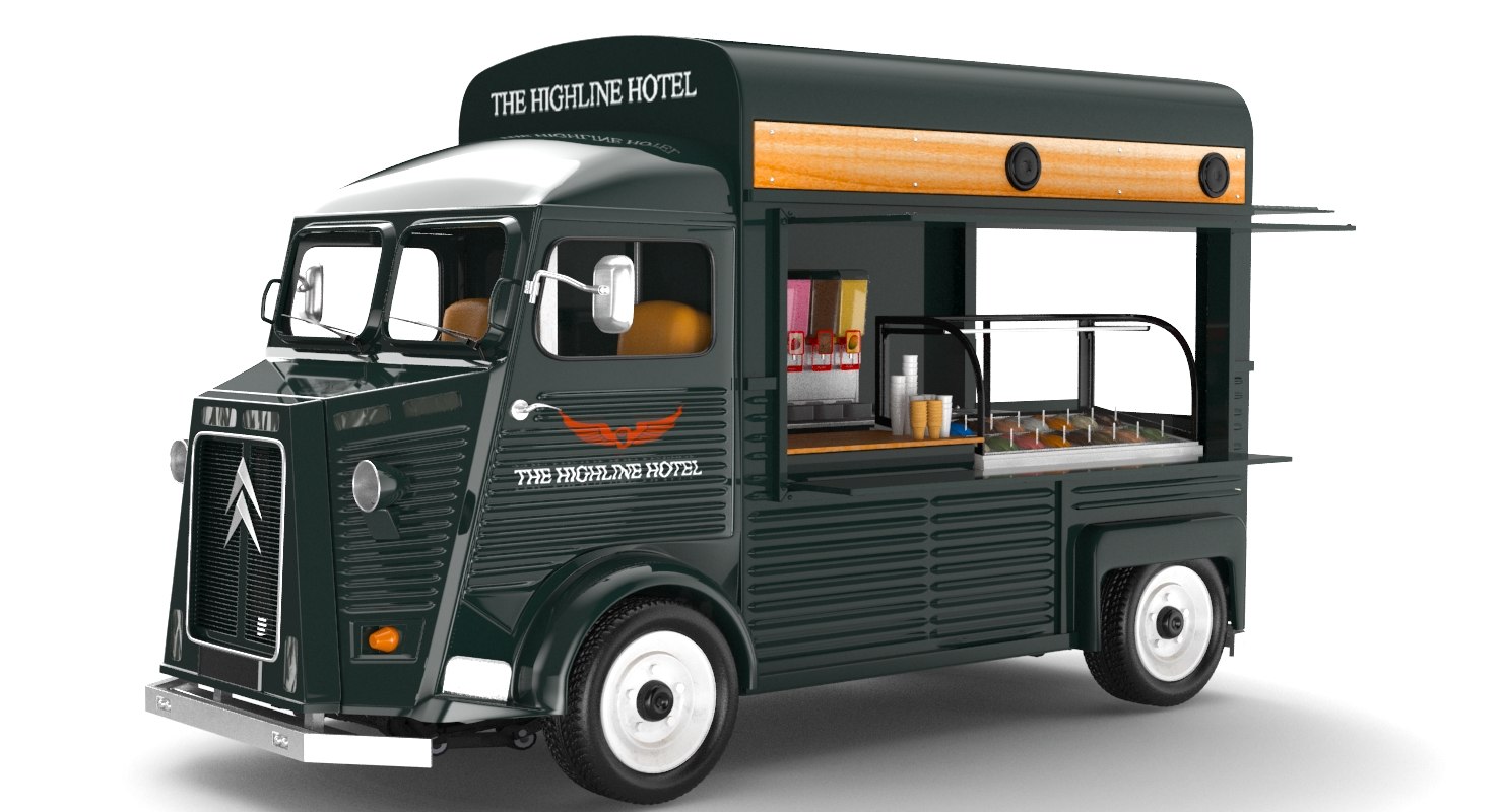Food trucks 3D model - TurboSquid 1346726