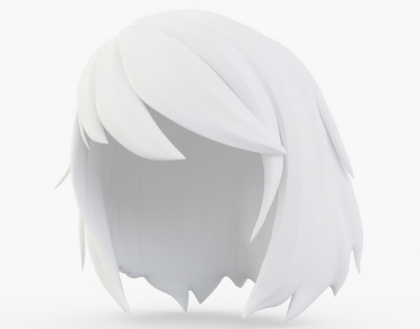 Anime Hair 3D Model - TurboSquid 1264275