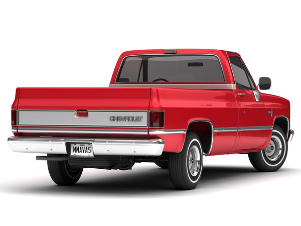 Modelo 3d Chevrolet C10 Silverado 1985 2wd Turbosquid