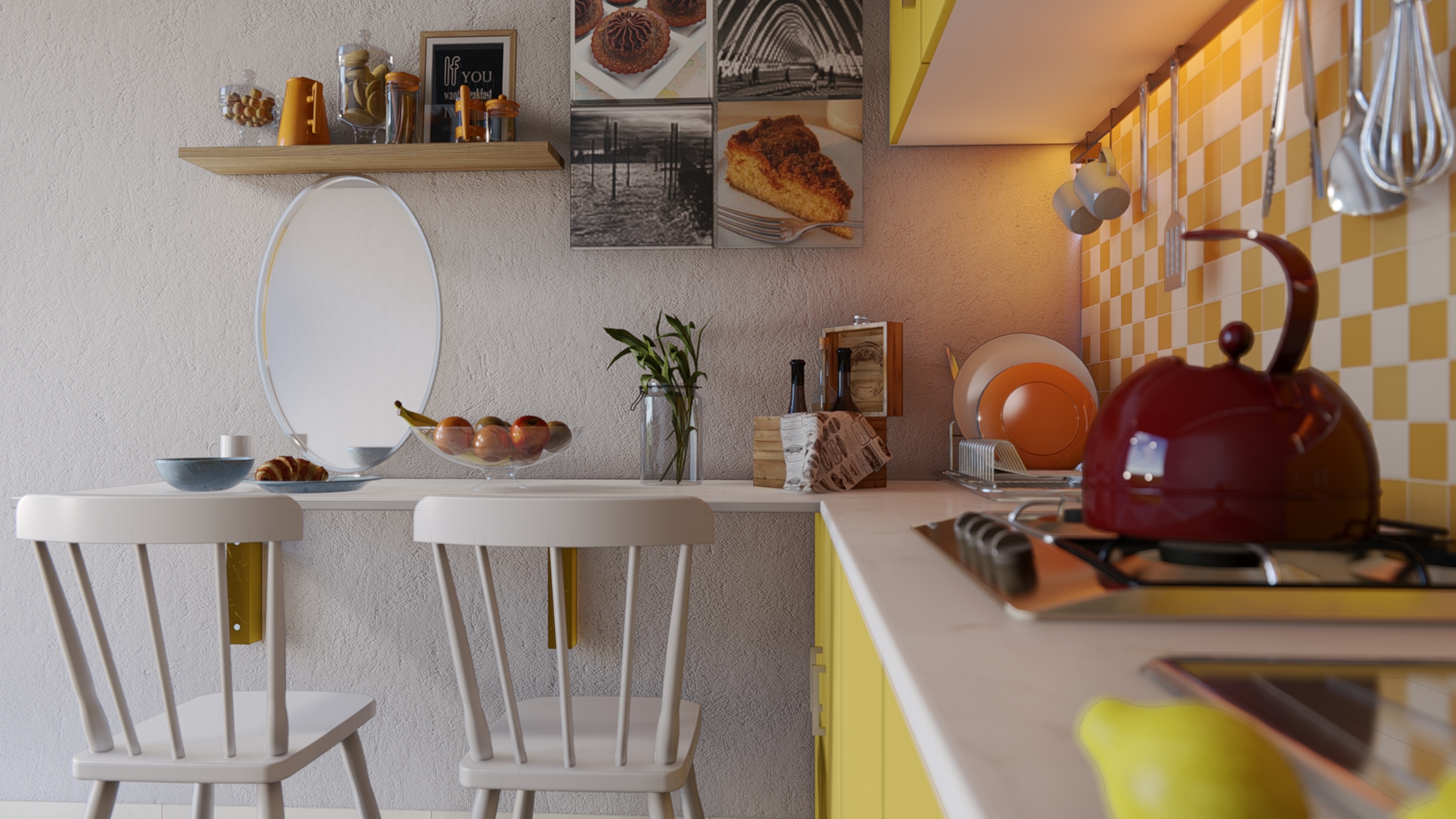 Lumion Skills By Chuck Yellow Kitchen - lumion 3d models for free