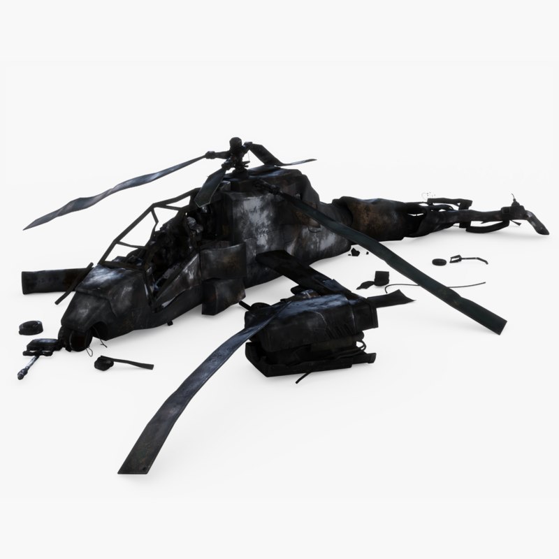 3d helicopter model