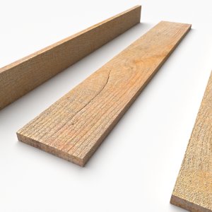 pbr wooden plank 02 3D