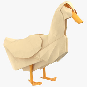 3D duck origami model