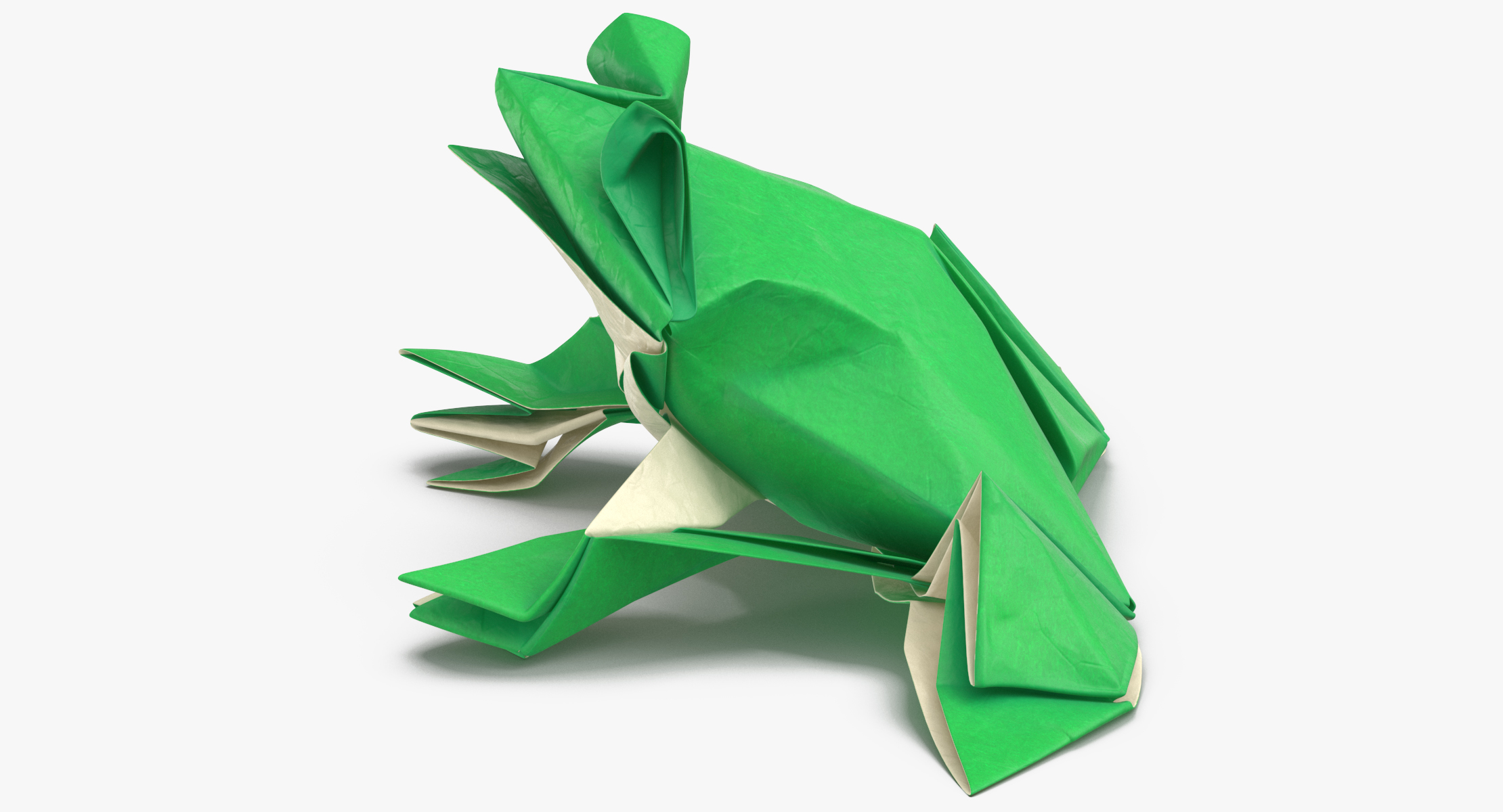 3D frog origami - TurboSquid 1346250