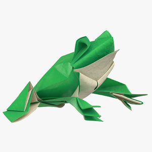 3D frog origami