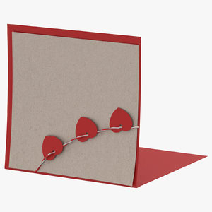 3D valentine card