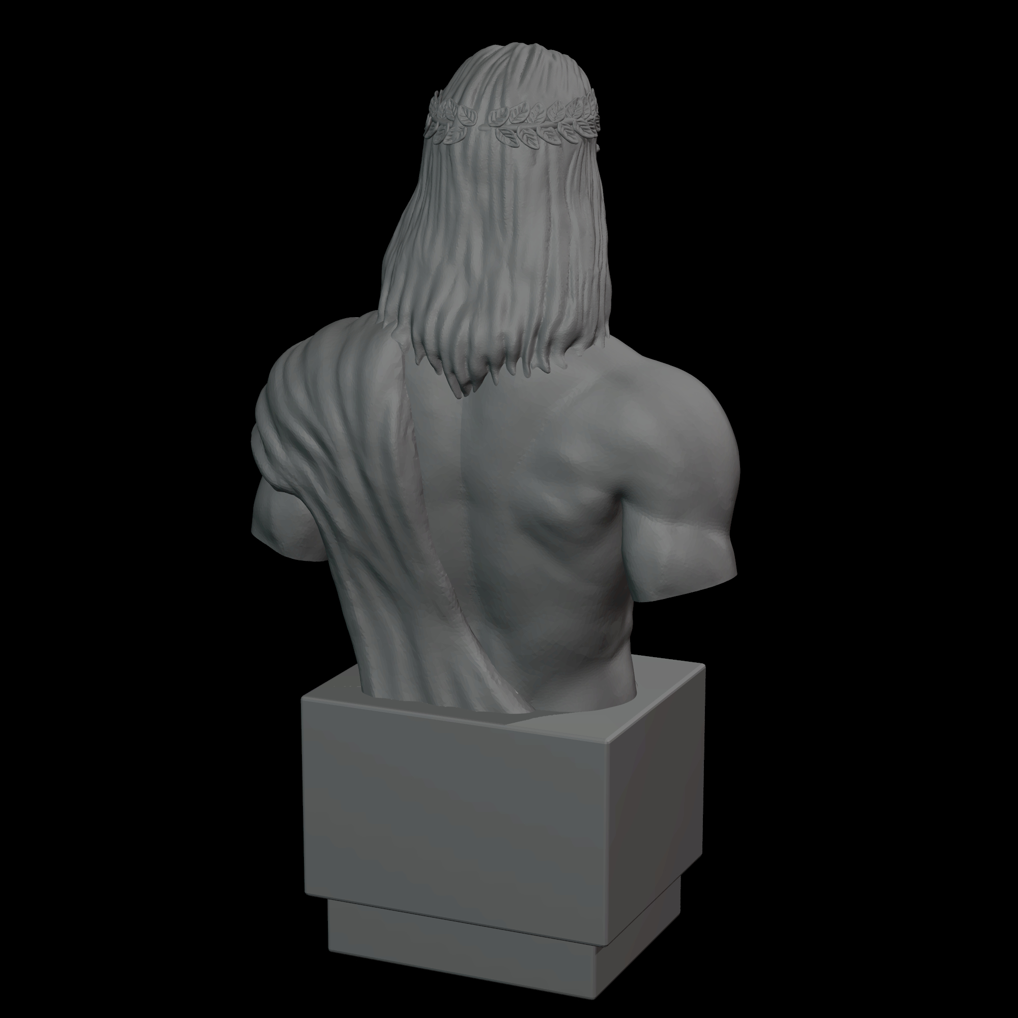 God zeus bust 3D model TurboSquid 1346345
