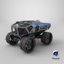 sci-fi vehicle 3D model