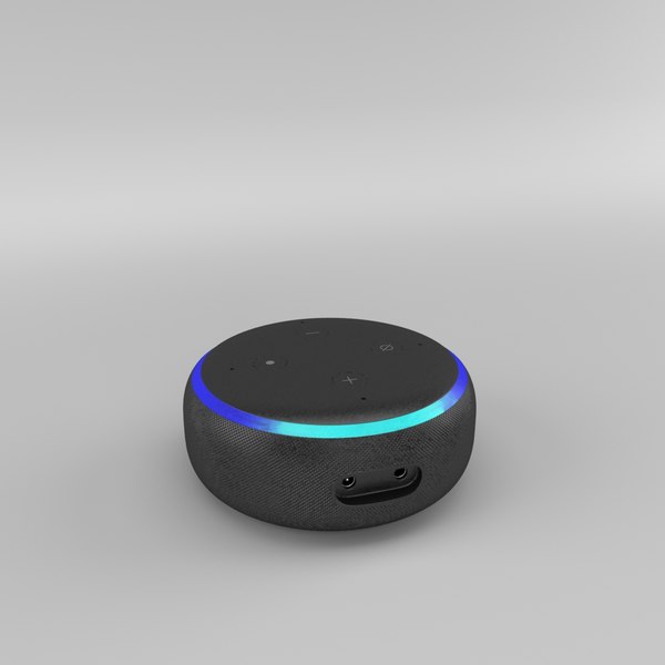 Amazon Echo Dot 3rd Generation 18 Holzkohle 3d Modell Turbosquid