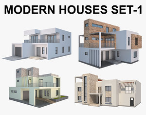 3D modern house model
