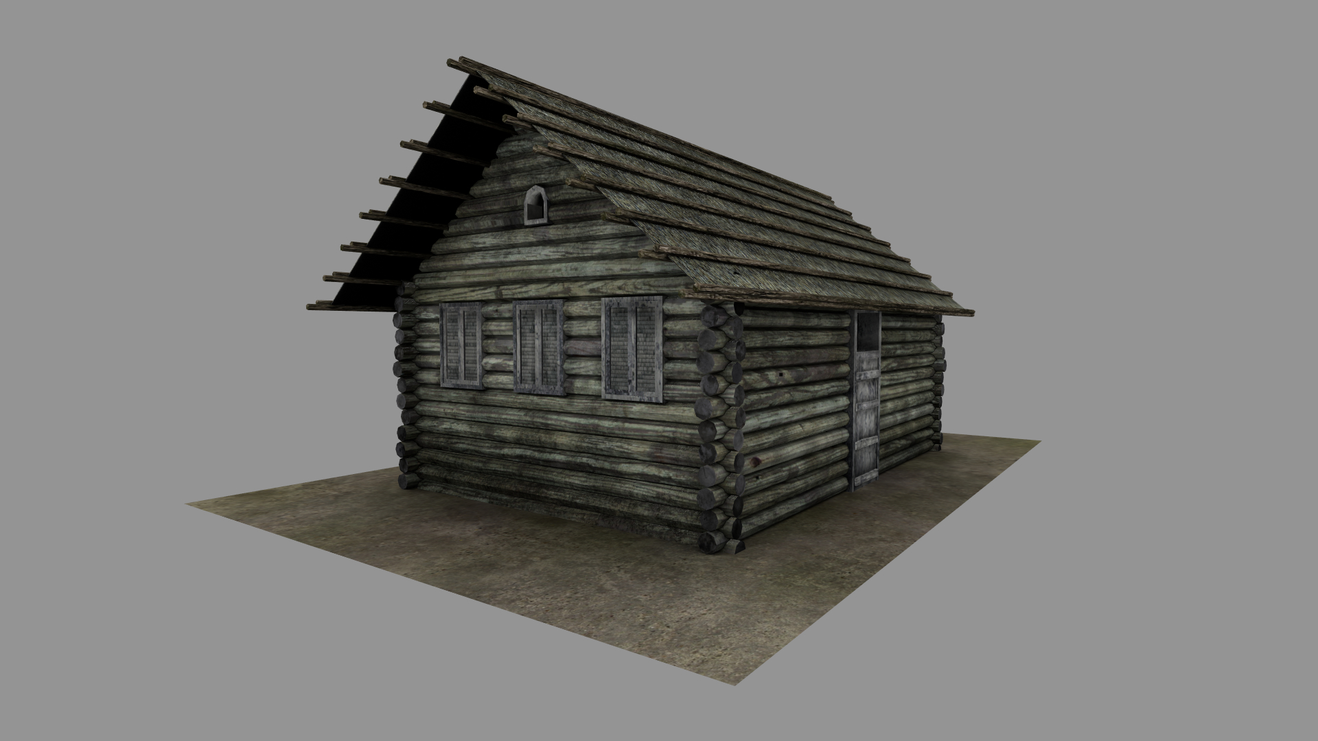 Russian Old Log House 3d Model Turbosquid 1346472