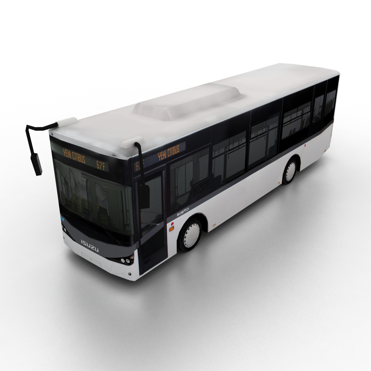 3d obj isuzu citibus city bus