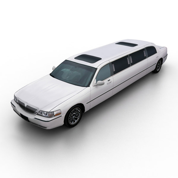 low poly limousine