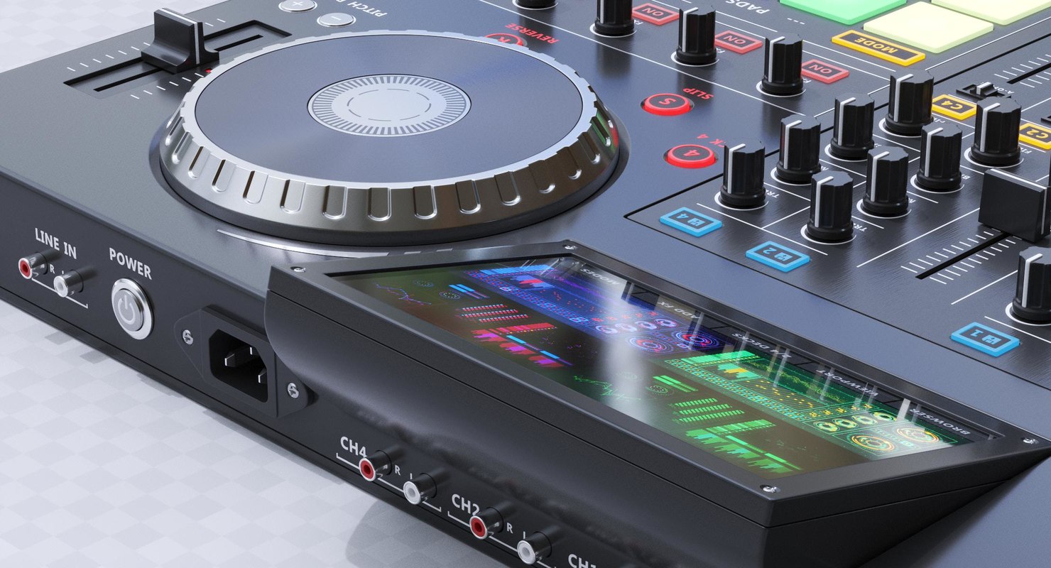 Dj set model TurboSquid 1346661