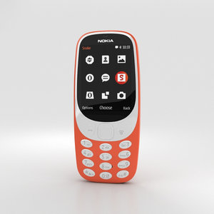 nokia 3310 2017 3D model
