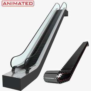 escalator 3D model