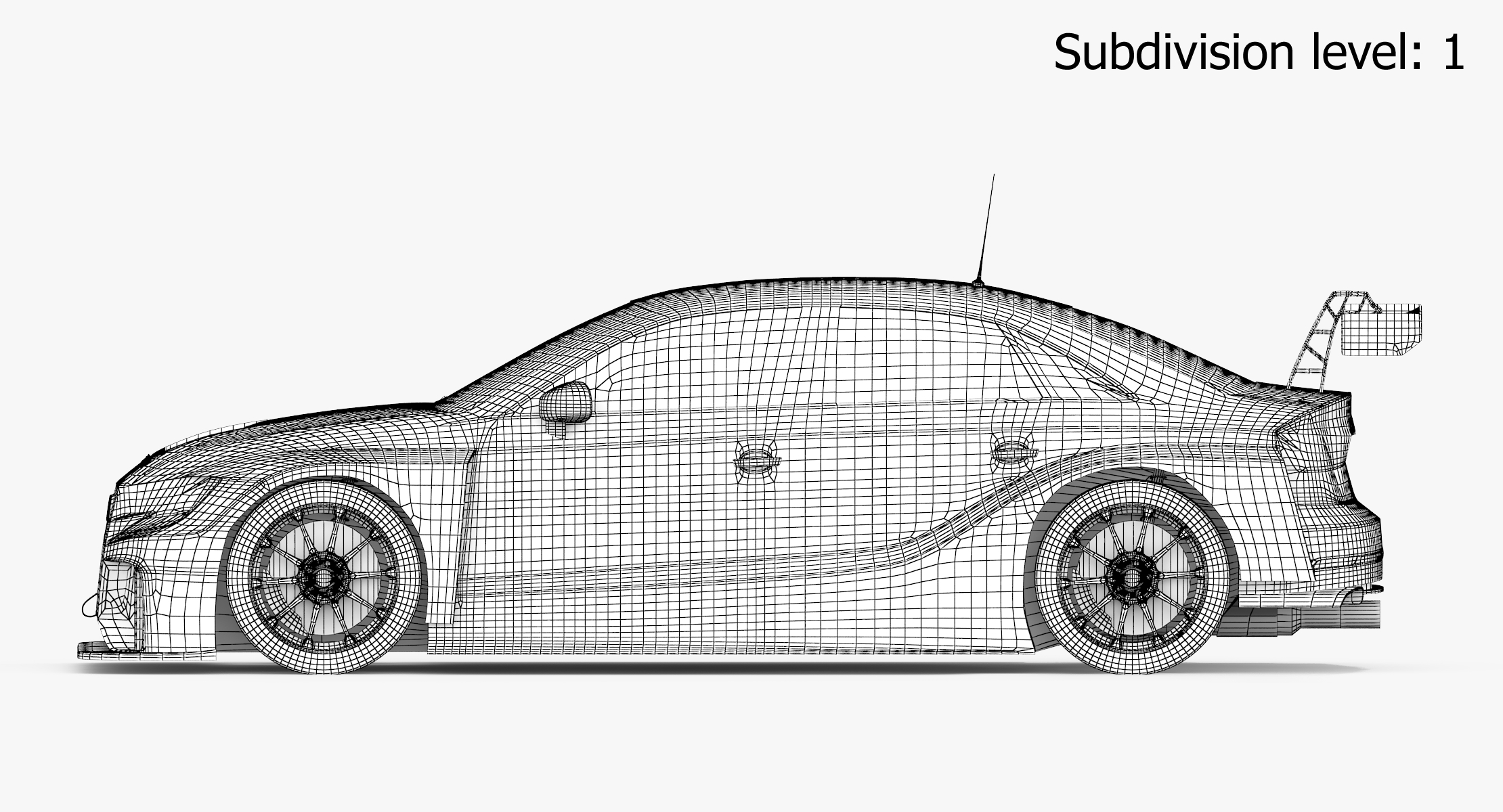 奥迪rs3 lms tcr豹纹赛车3d模型