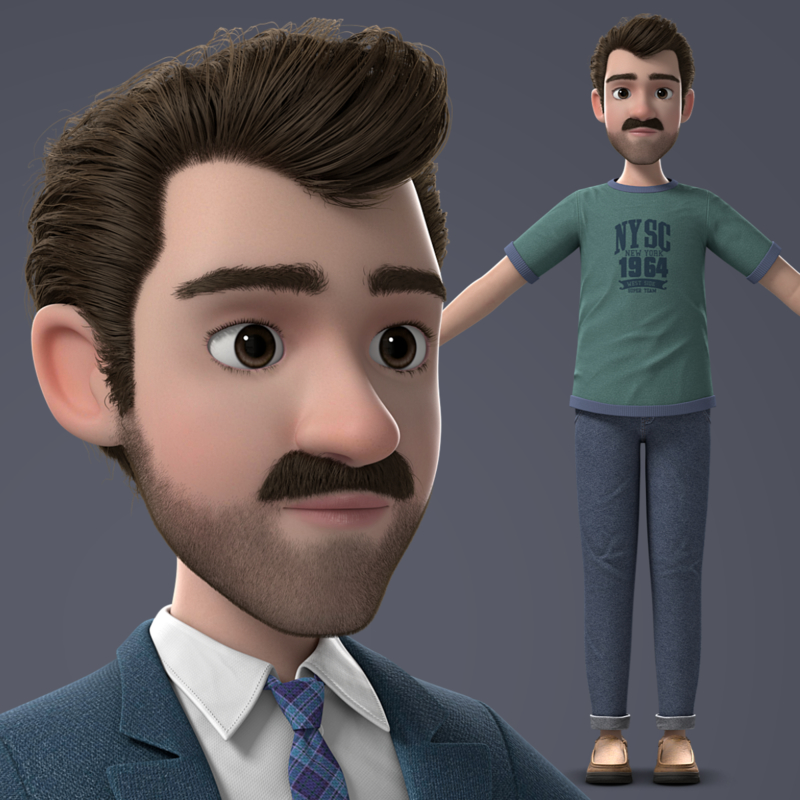 Man cartoon 3D - TurboSquid 1346665