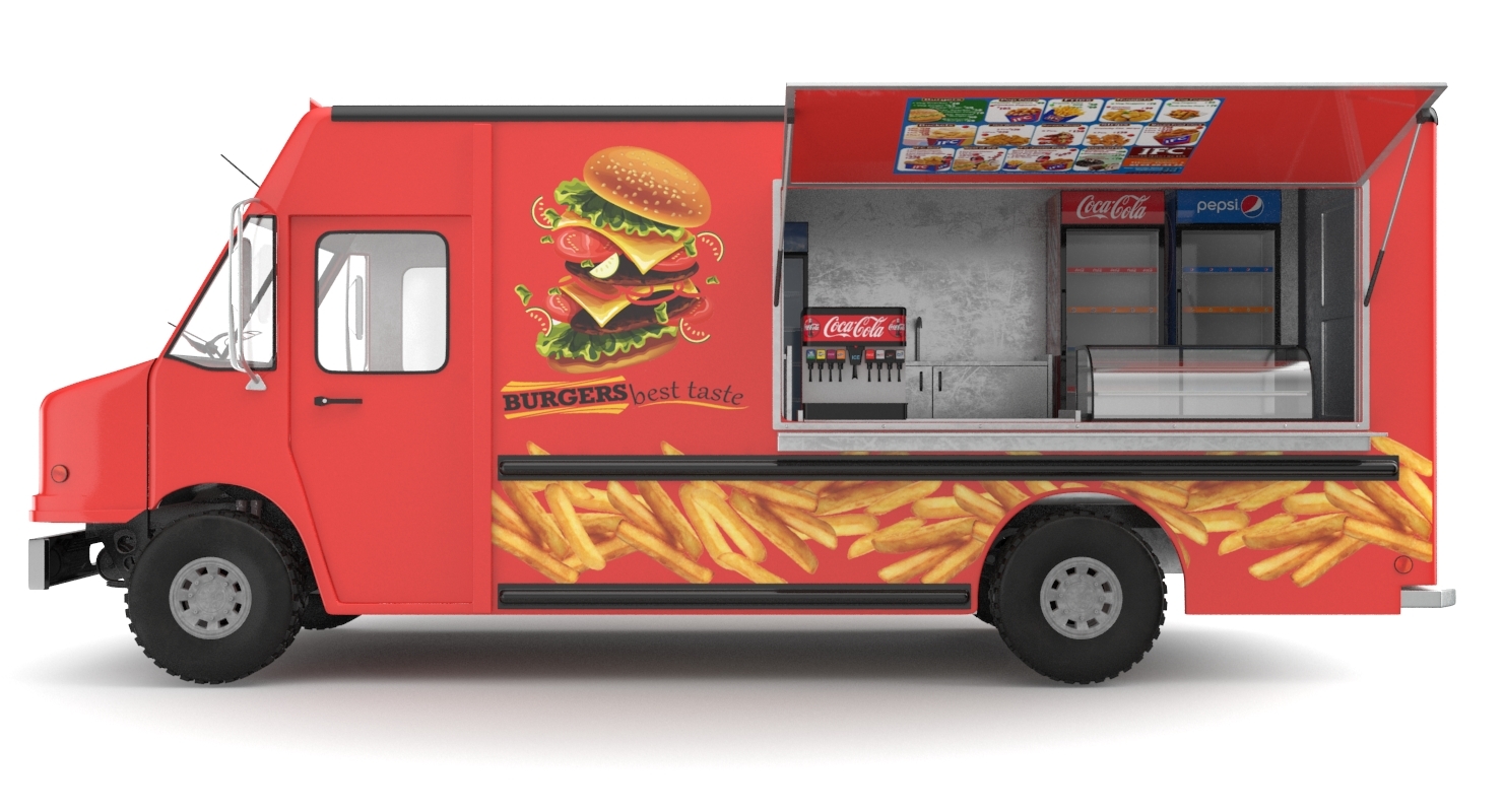 Food Truck 3d Model Free Download