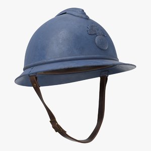 3D french m15 adrian helmet