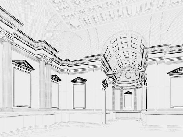 Weiße Halle 01 3D-Modell - TurboSquid 1343254