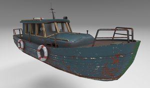 motorboat boat 3D model